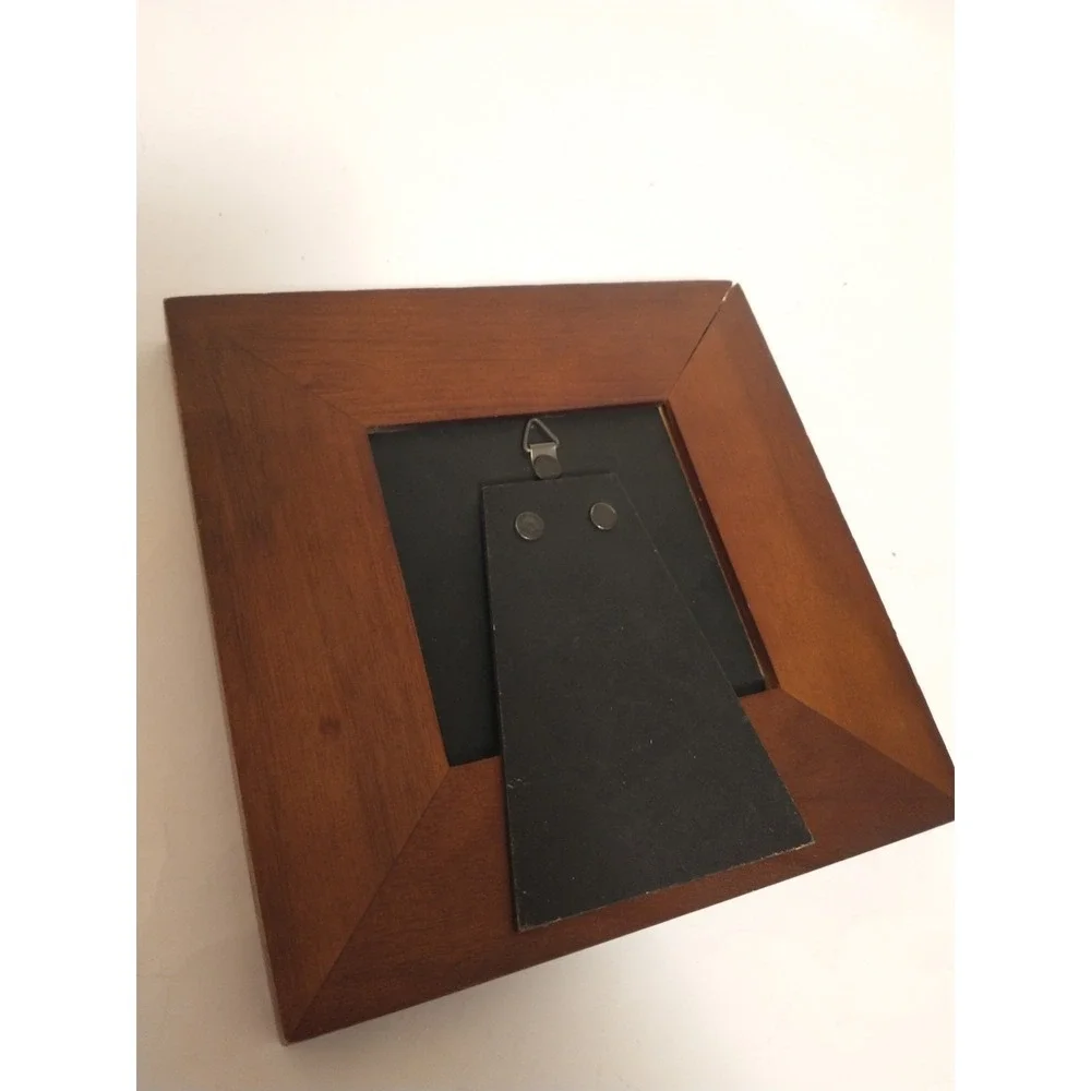 Vintage Religious Psalm 118:24 Picture Frame 3.25 x 3.25 Inch Thick Wood Outline